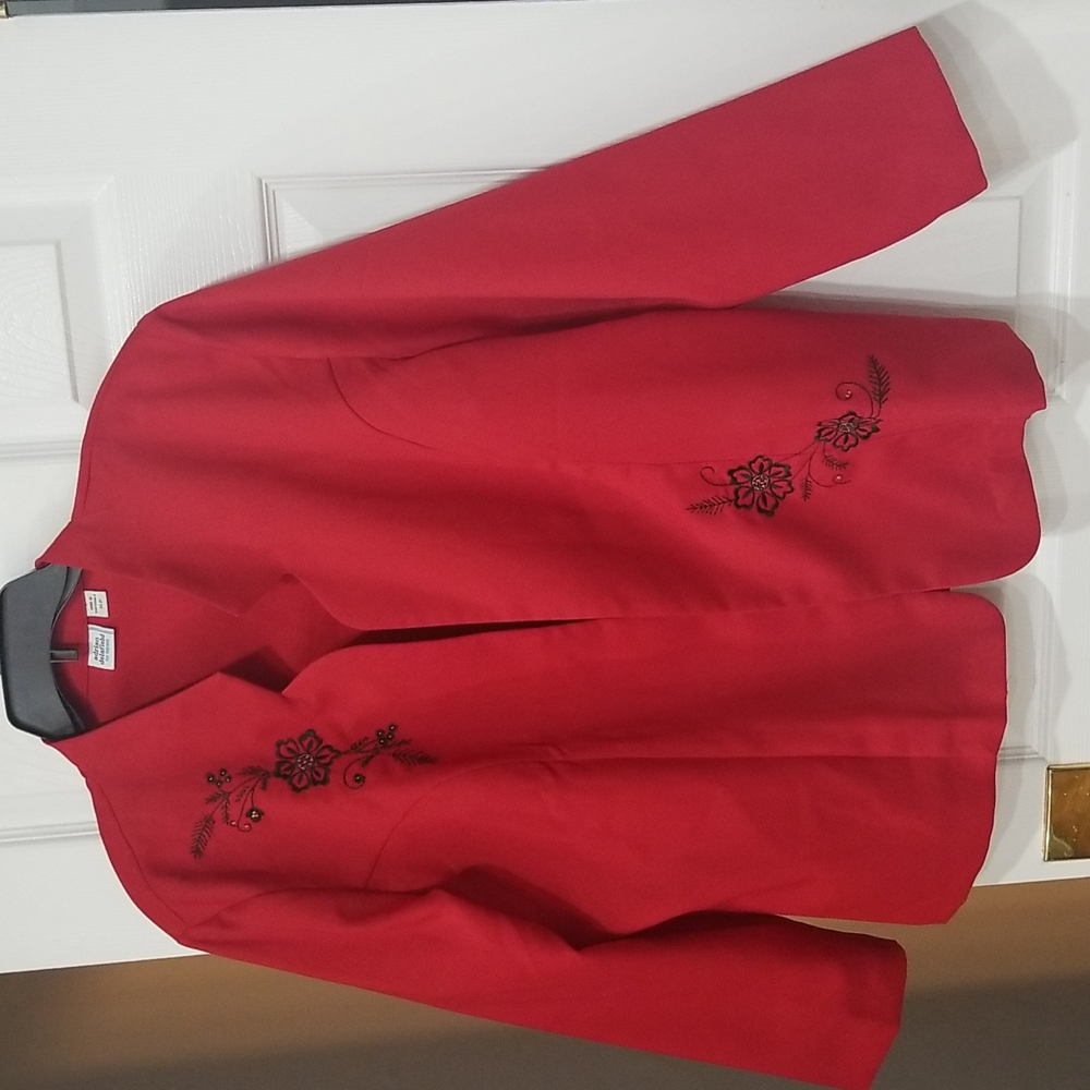 Adrian Delafield for Haband Red Jacket